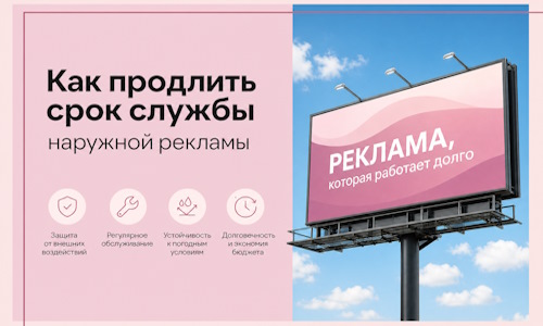 Как продлить срок службы наружной рекламы в  Михайловке