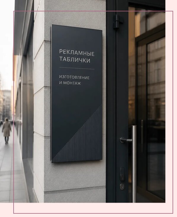 Рекламные таблички в Михайловке по цене от 4575 р. | Аванза-Мхл