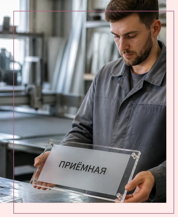 Таблички из оргстекла на заказ в Михайловке от 3965 р. | Аванза-Мхл